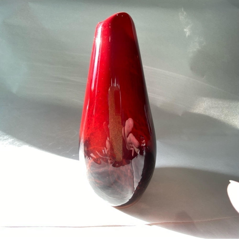 Vintage Circa 1930 Royal Doulton Flambe Veined Bud Vase 1613 - Picture 5 of 8